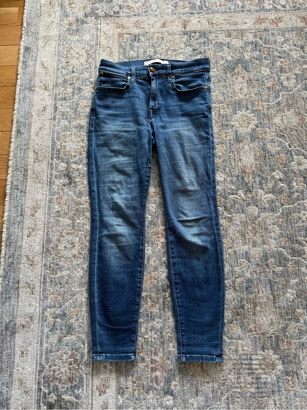 Ayr The Chiller Women's Dark Blue Stretch Skinny Jeans - size 28 x 26